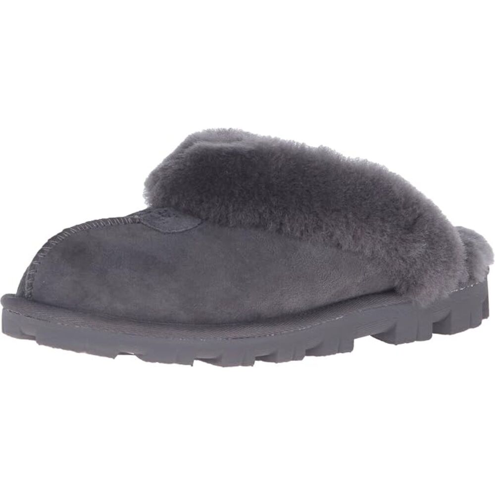 NEW UGG Women US 10 Coquette Grey Sheepskin Slippers